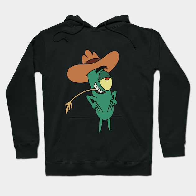 Cowboy Plankton Hoodie by daniasdesigns